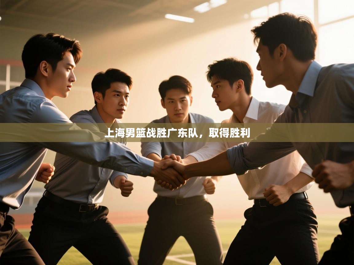 上海男篮战胜广东队，取得胜利